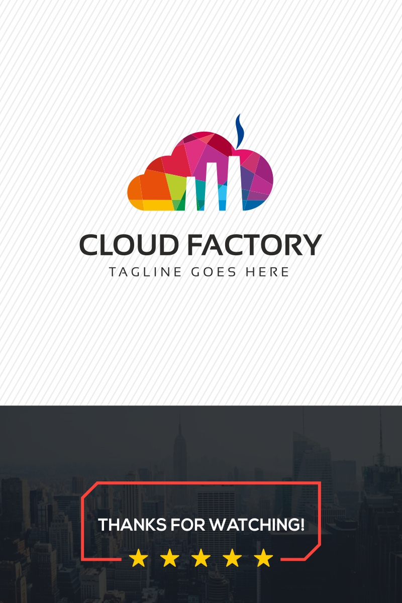 Cloud Factory Logo Template