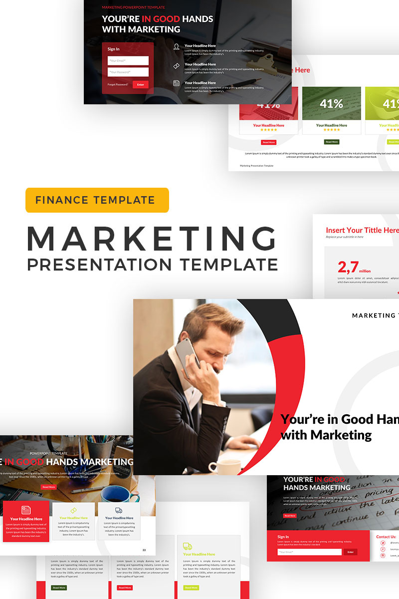 Marketing - Business PowerPoint template