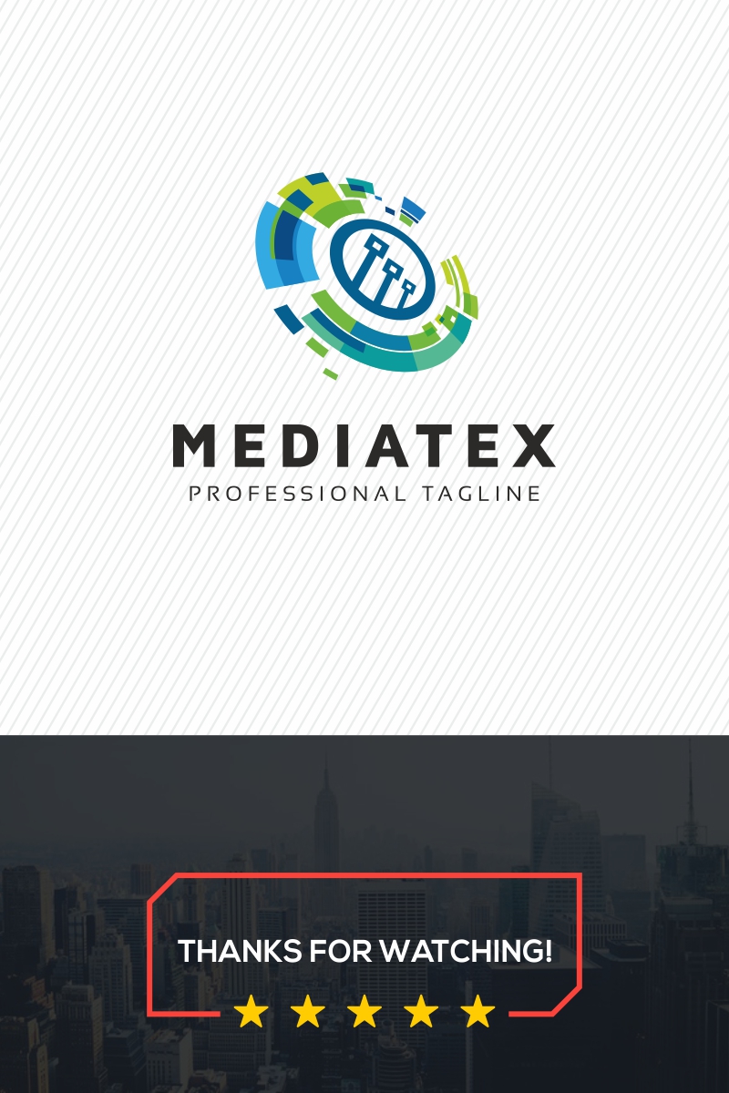 Mediatex Abstract Comm Logo Template