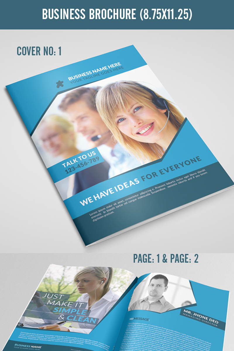 Multipurpose Corporate Brochure Design PSD Template