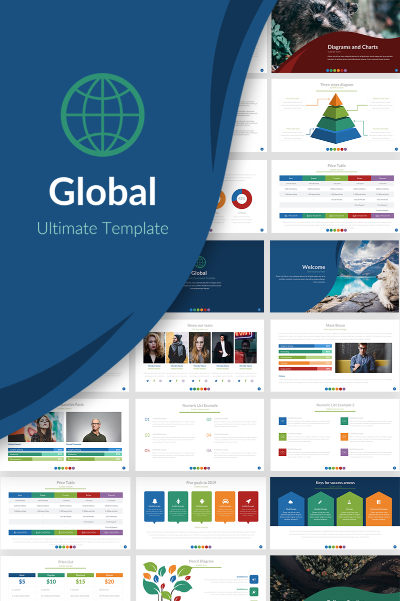 Global Presentation PowerPoint template