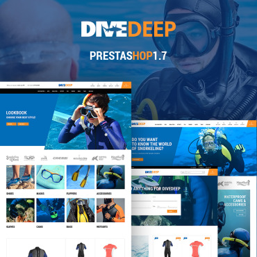 1.7 Diving Prestashop Templates 69781