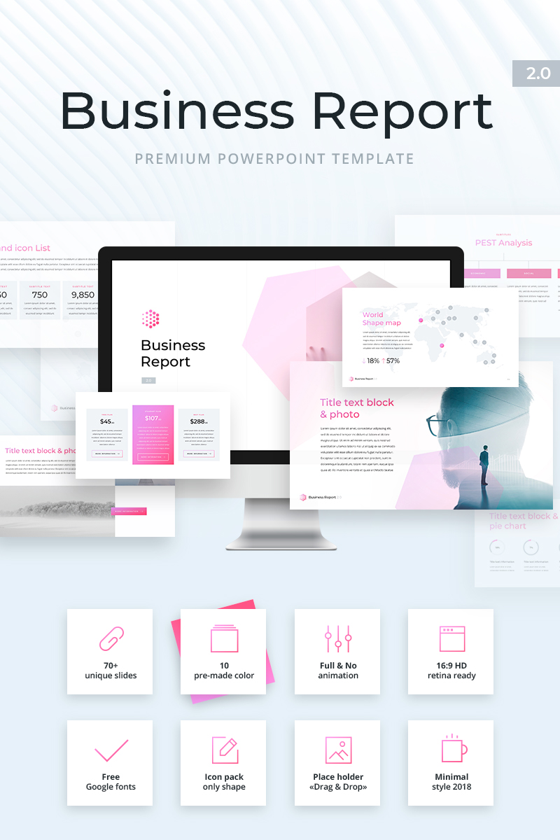 Business Report  2.0 PowerPoint template
