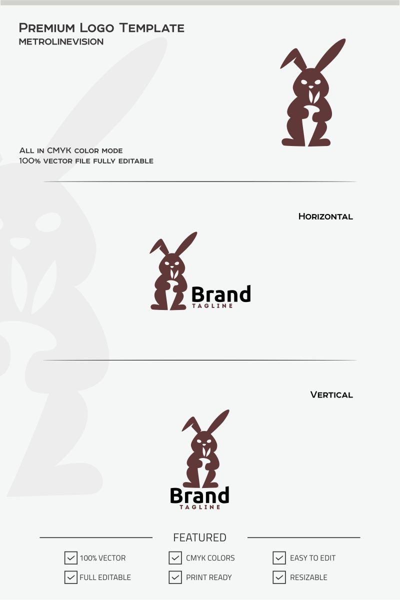 Rabbit Logo Template