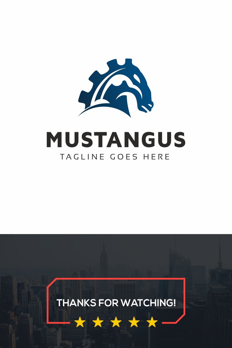 Mustang Logo Template