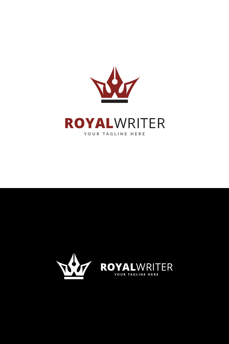 Royal Writer Logo Logo Template