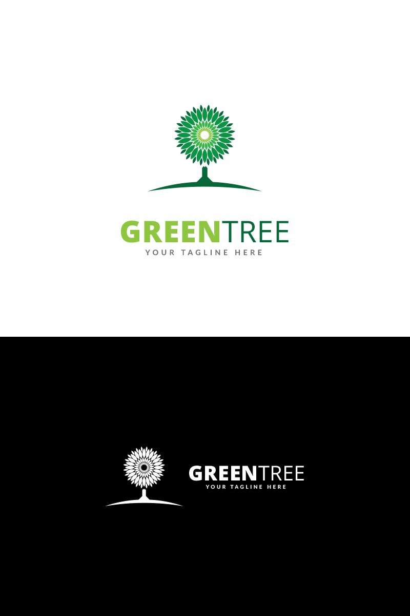 Green Tree Logo Template