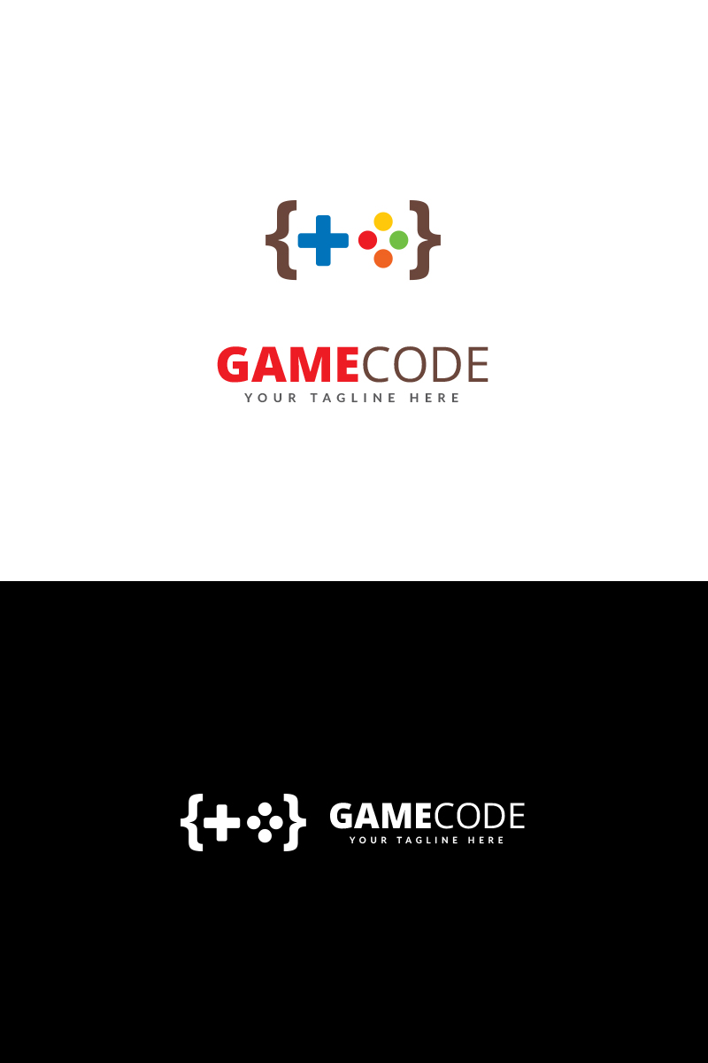 Game Code Logo Template