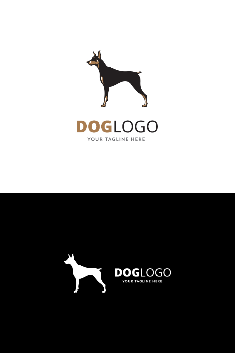 Dark Dog Logo Template