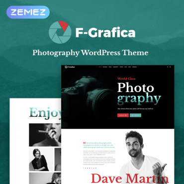 Photographer Photo WordPress Themes 70012