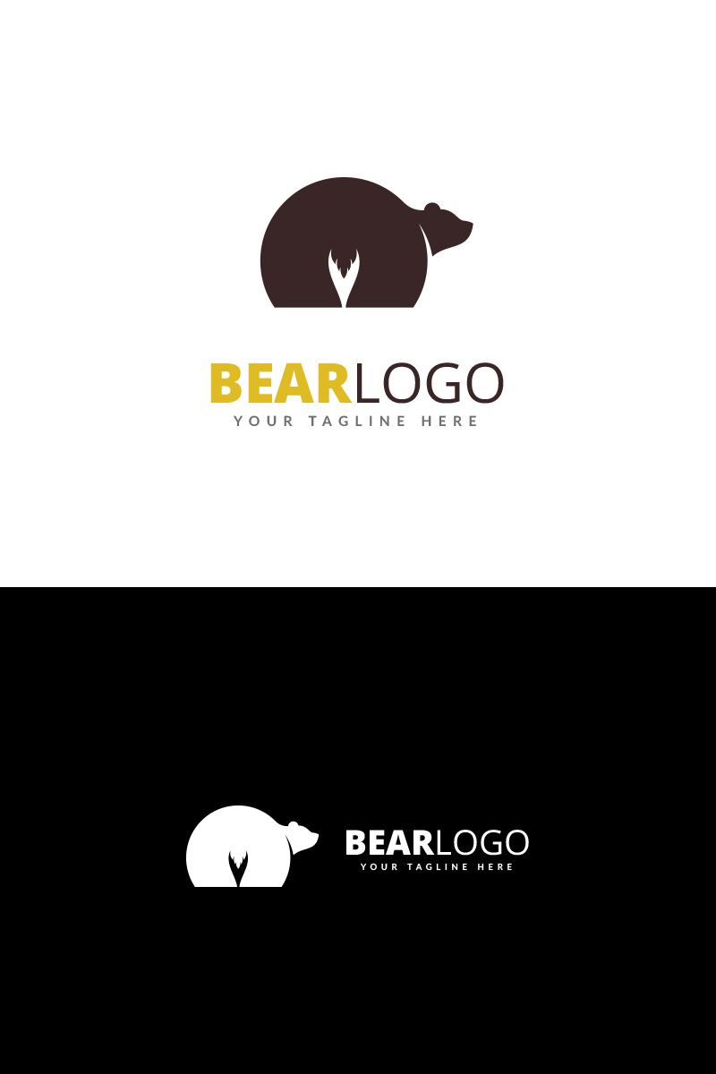 Bear Brand Logo Template
