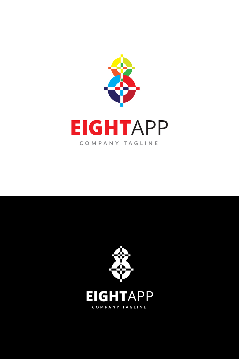 Eight App Logo Template