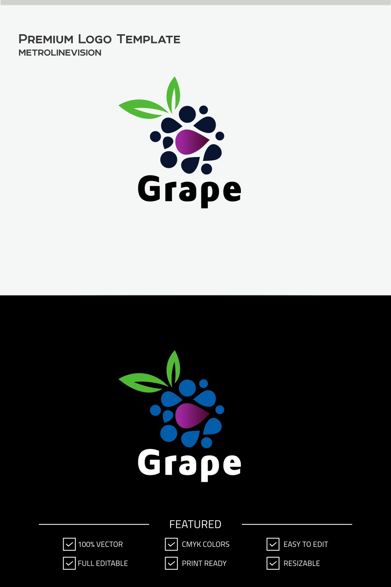 Grape Logo Template