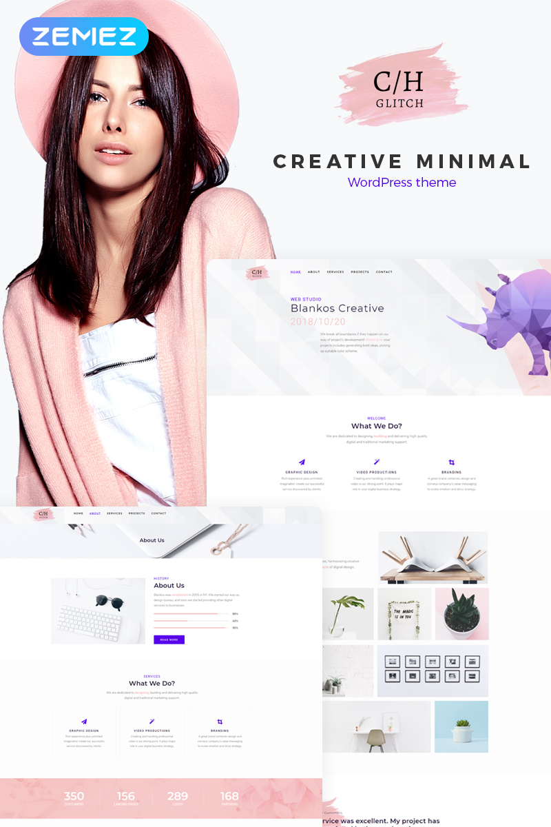 Blankos - Creative Minimal Responsive WordPress Elementor Theme