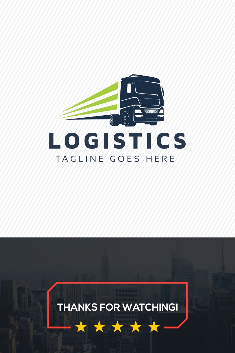 Logistics Truck Logo Template