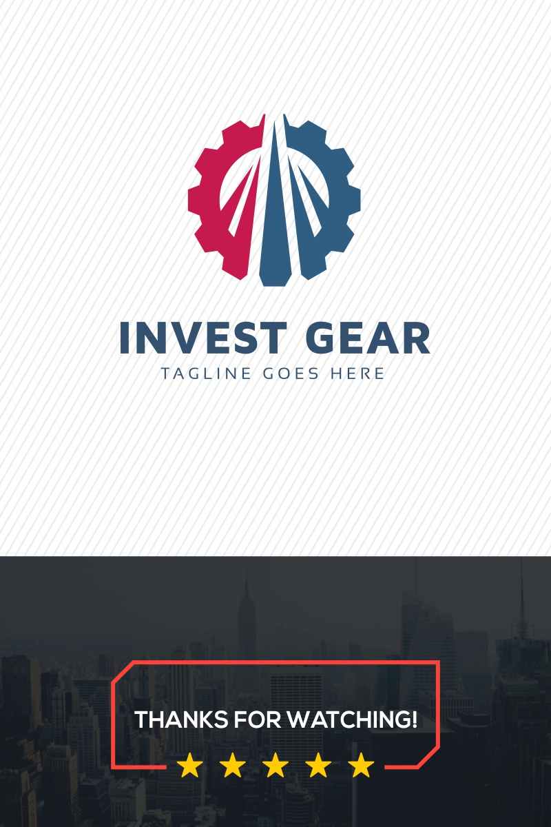 Invest Gear Logo Template