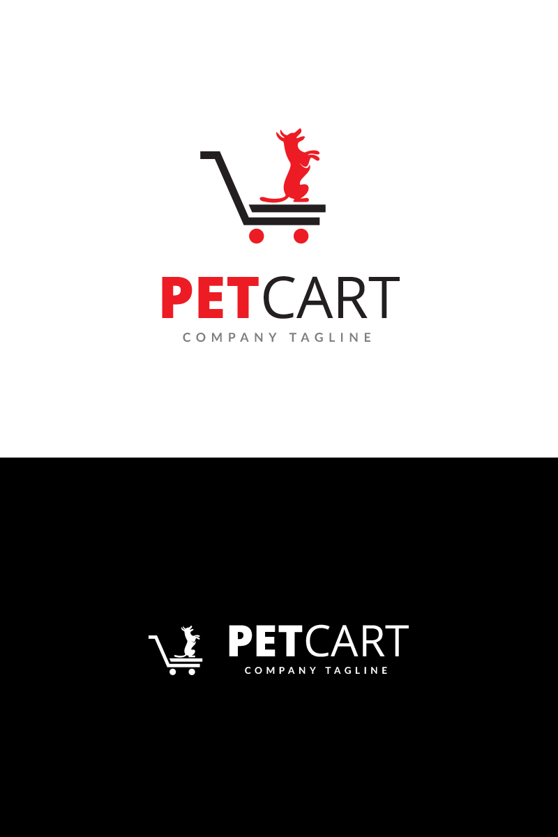 Pet Cart Logo Template