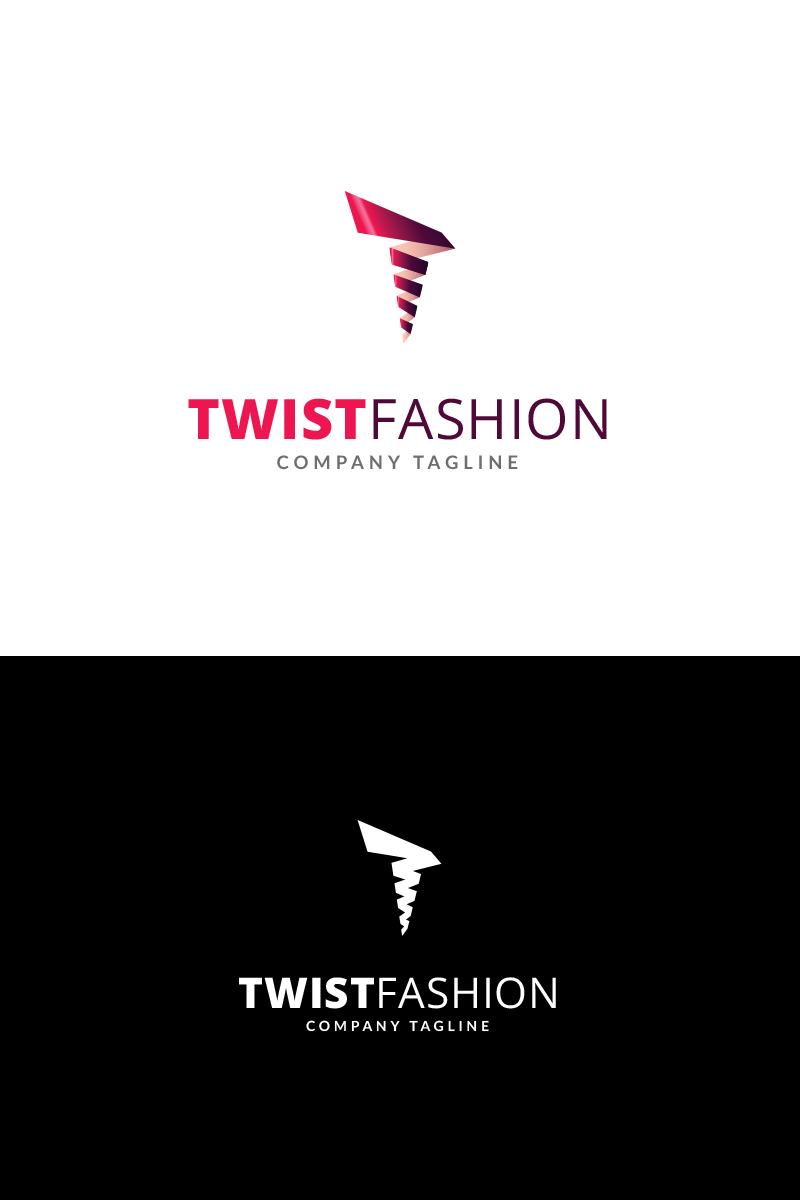 Twist Fashion Logo Template