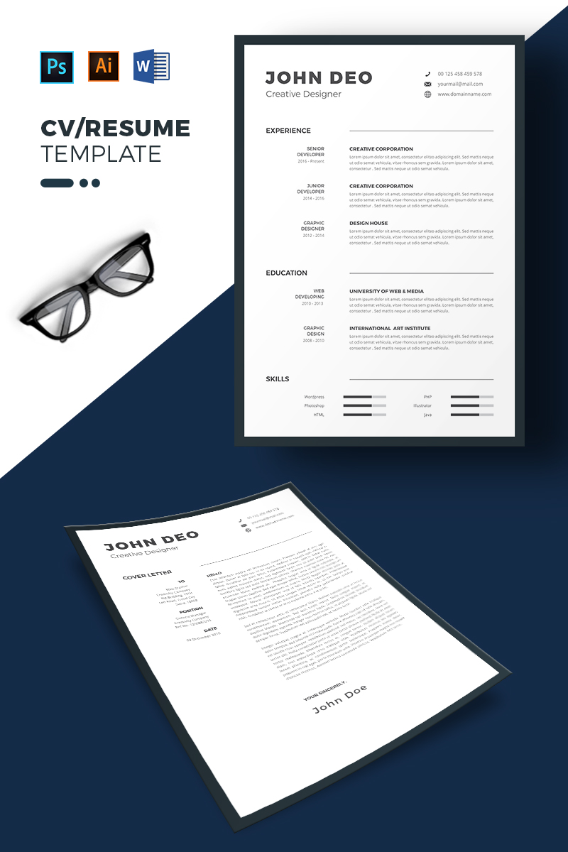John Deo Resume Template and Cover Letter