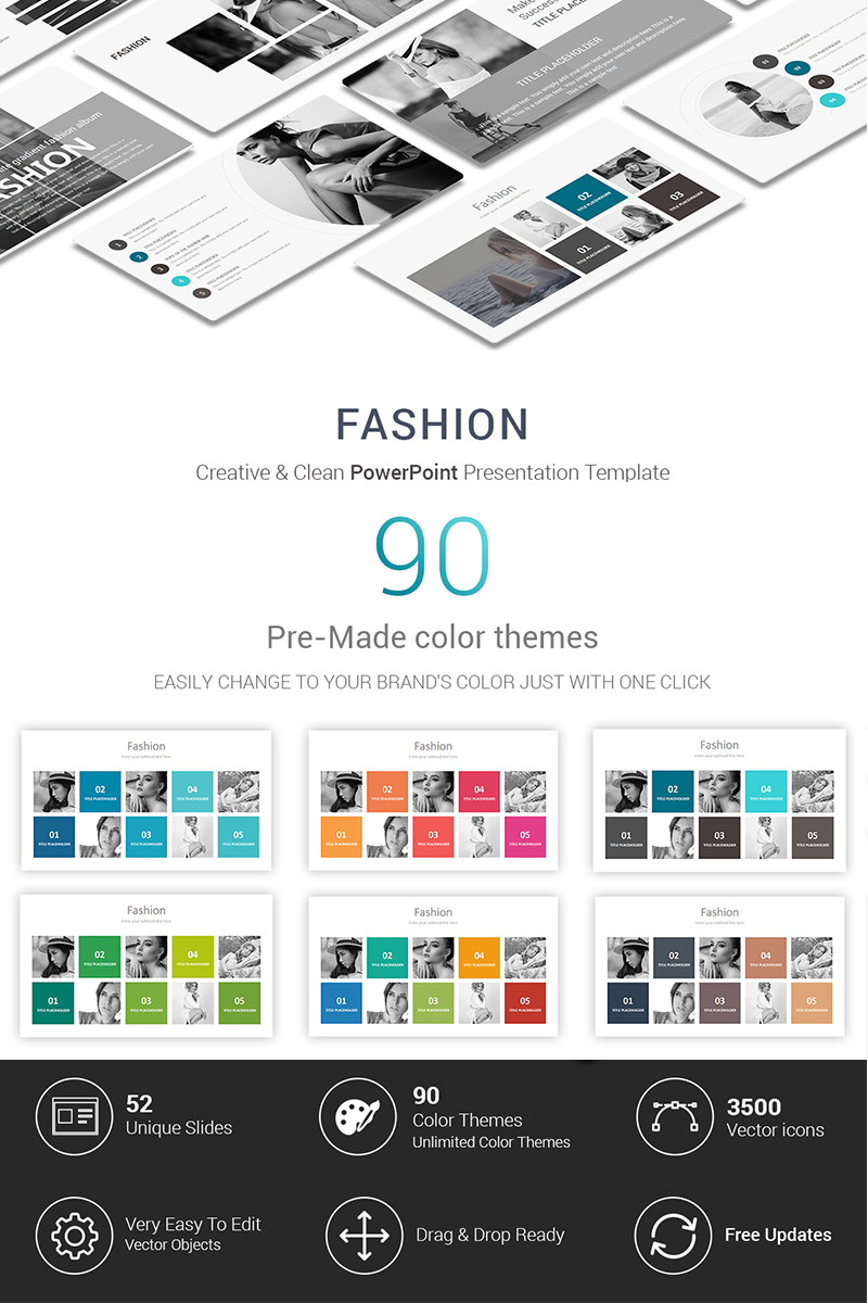 Fashion Presentations PowerPoint template