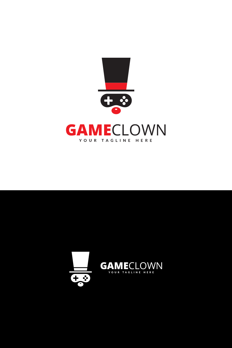 Game Clown Logo Template