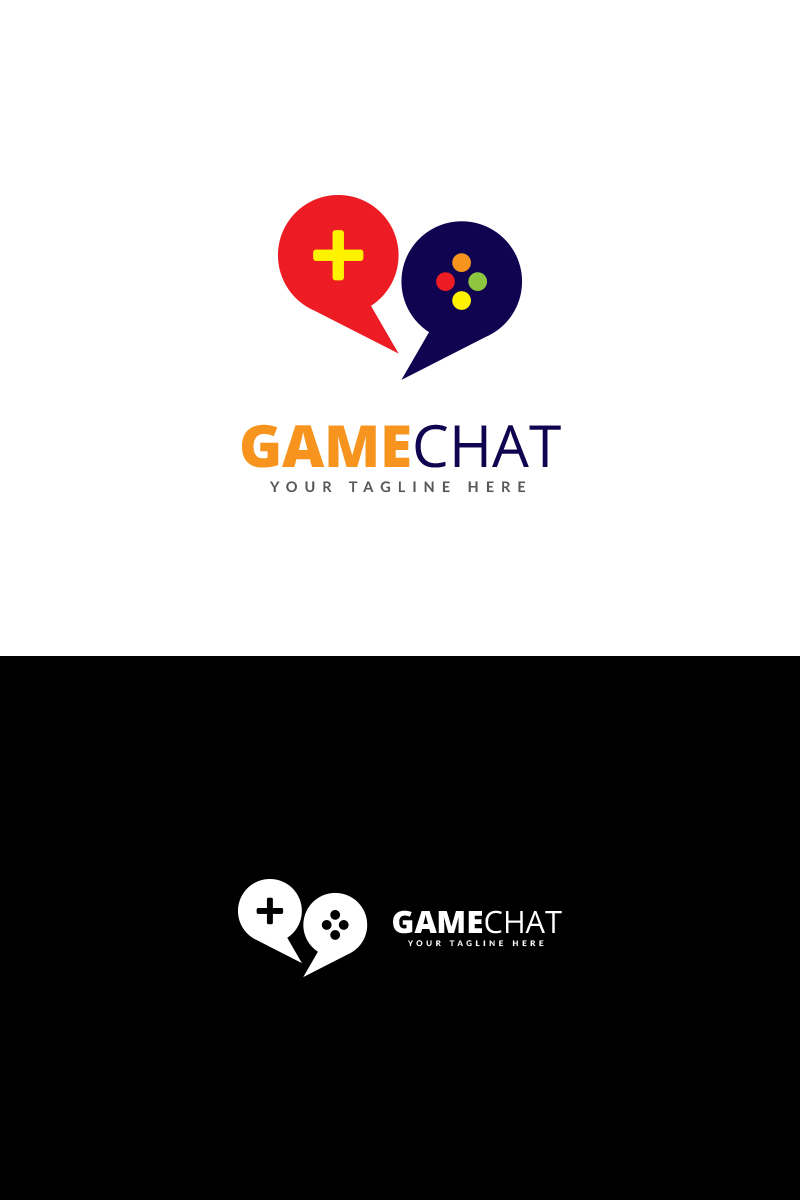 Game Chat Logo Template