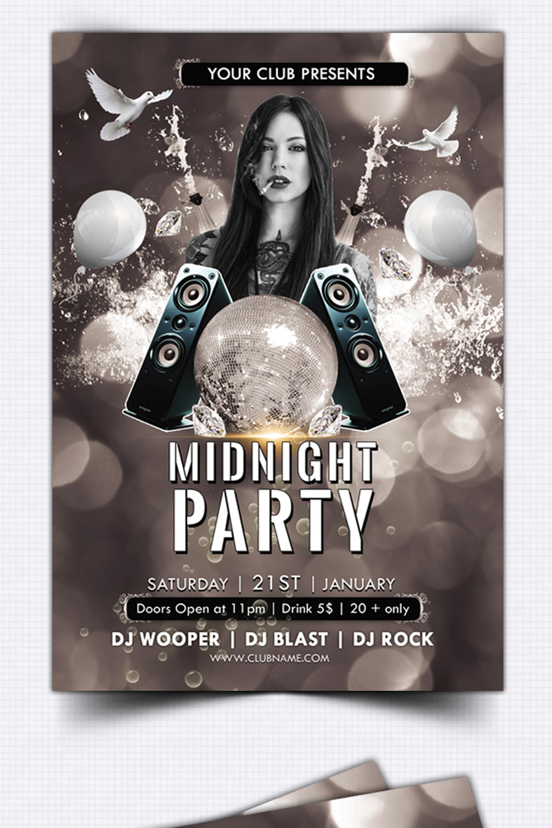 Midnight Party Flyer - Corporate Identity Template