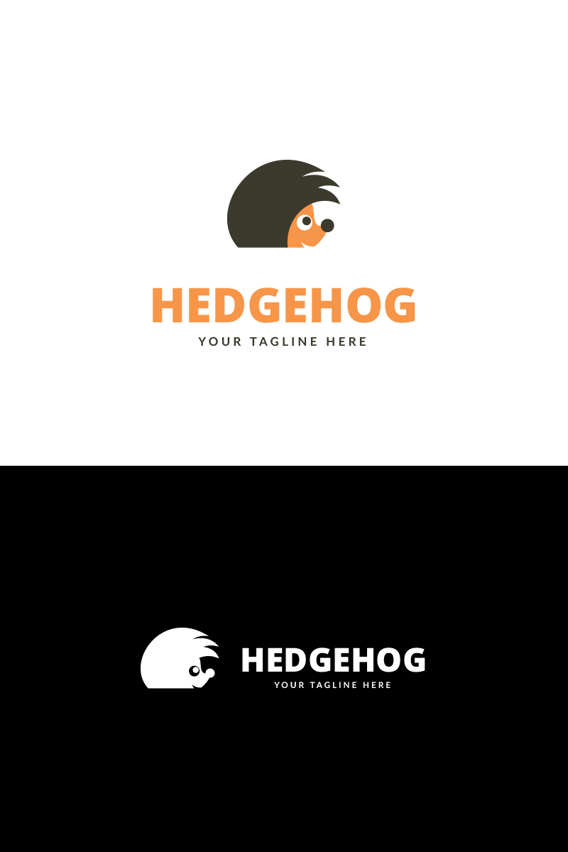 Hedgehog  Design Logo Template