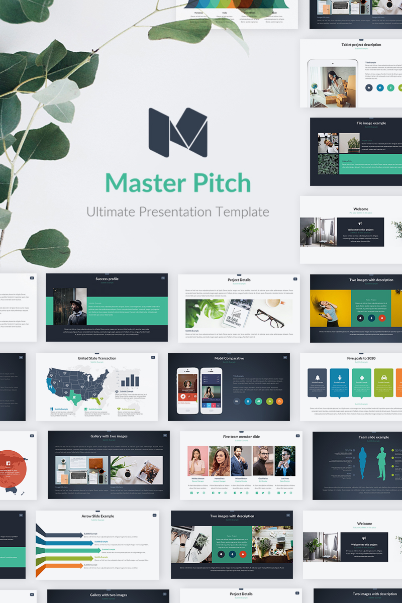 Master Pitch PowerPoint template