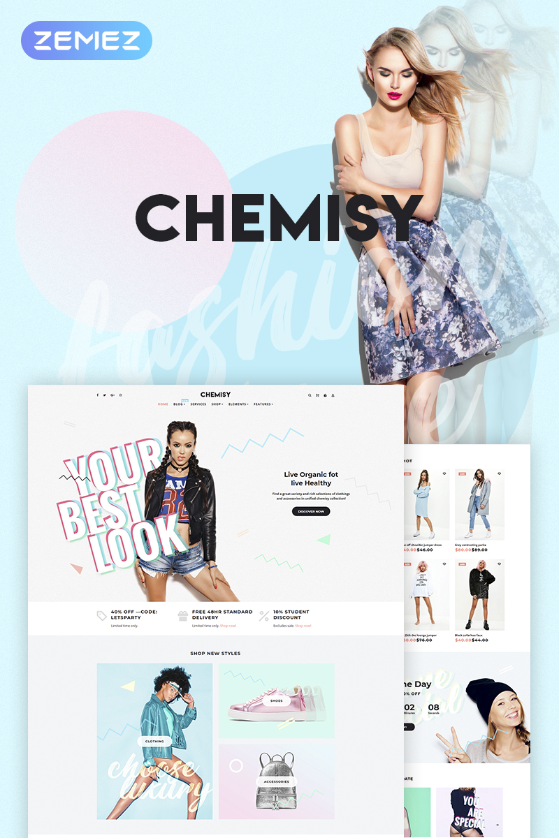 Chemisy - Clothes Elementor WooCommerce Theme