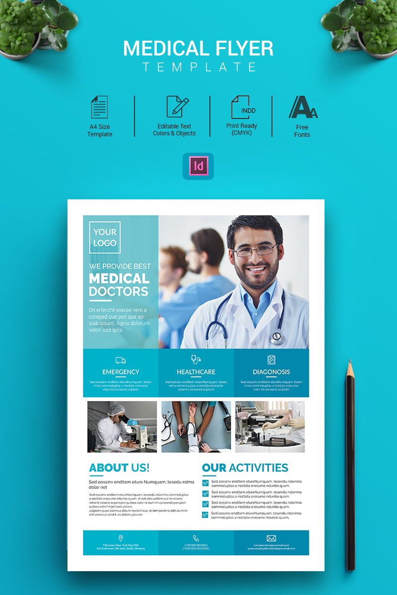 Alex - Indesign Medical Flyer - Corporate Identity Template