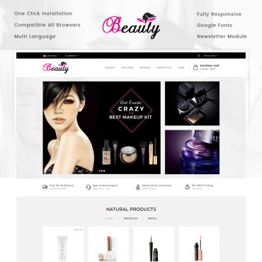 Beauty Health OpenCart Templates 70420