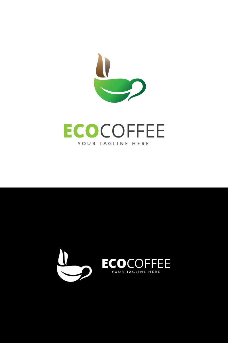 Eco Coffee Logo Template