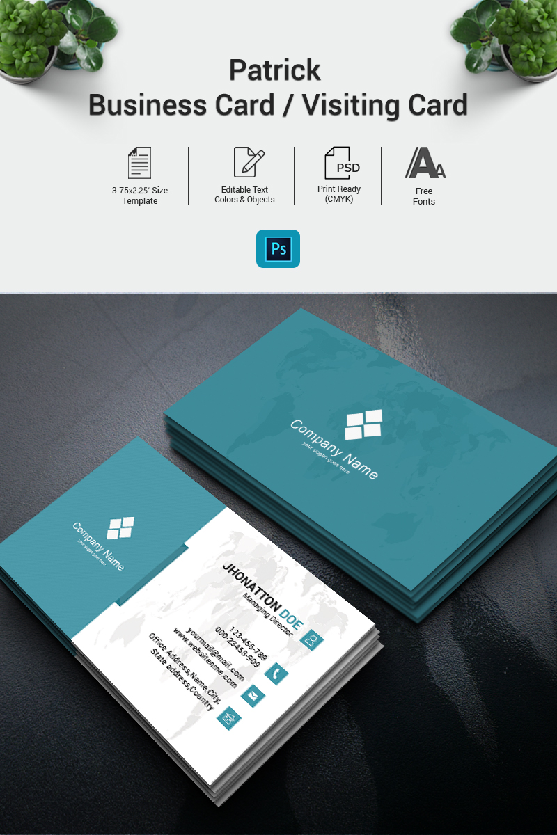 Patrick – Business Card / Visiting Card - Corporate Identity Template