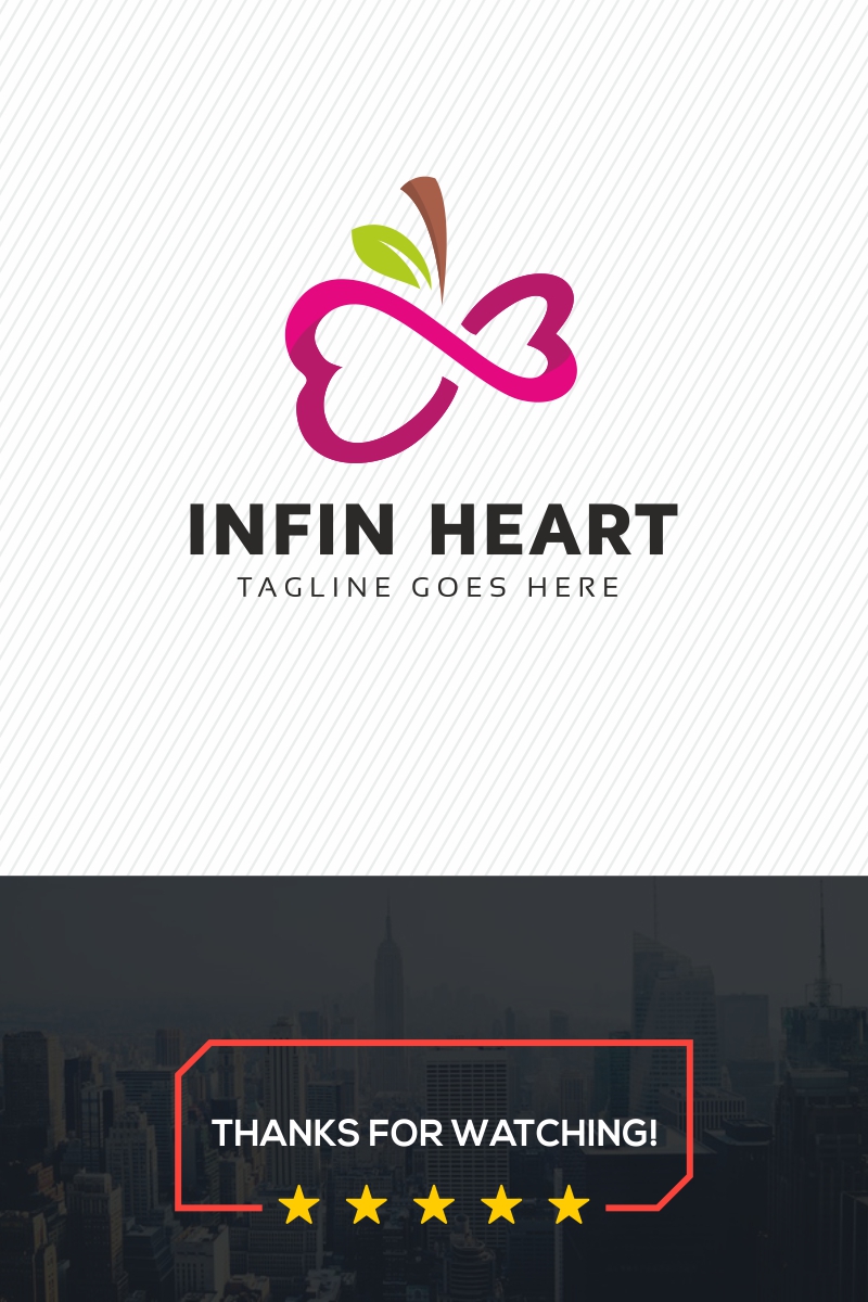 Infinity Heart Logo Template