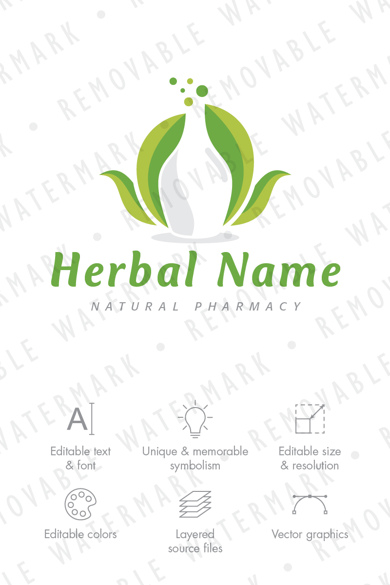Herbal Potion Logo Template