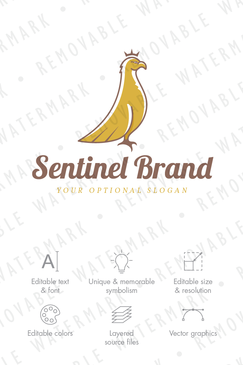 Falcon Sentinel Logo Template