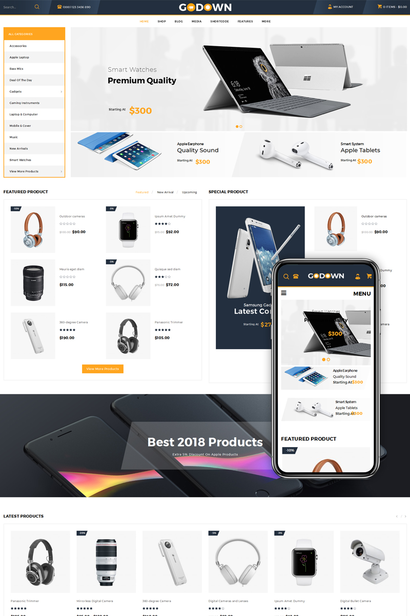 GoDown - Electronics Multi Purpose WooCommerce Theme