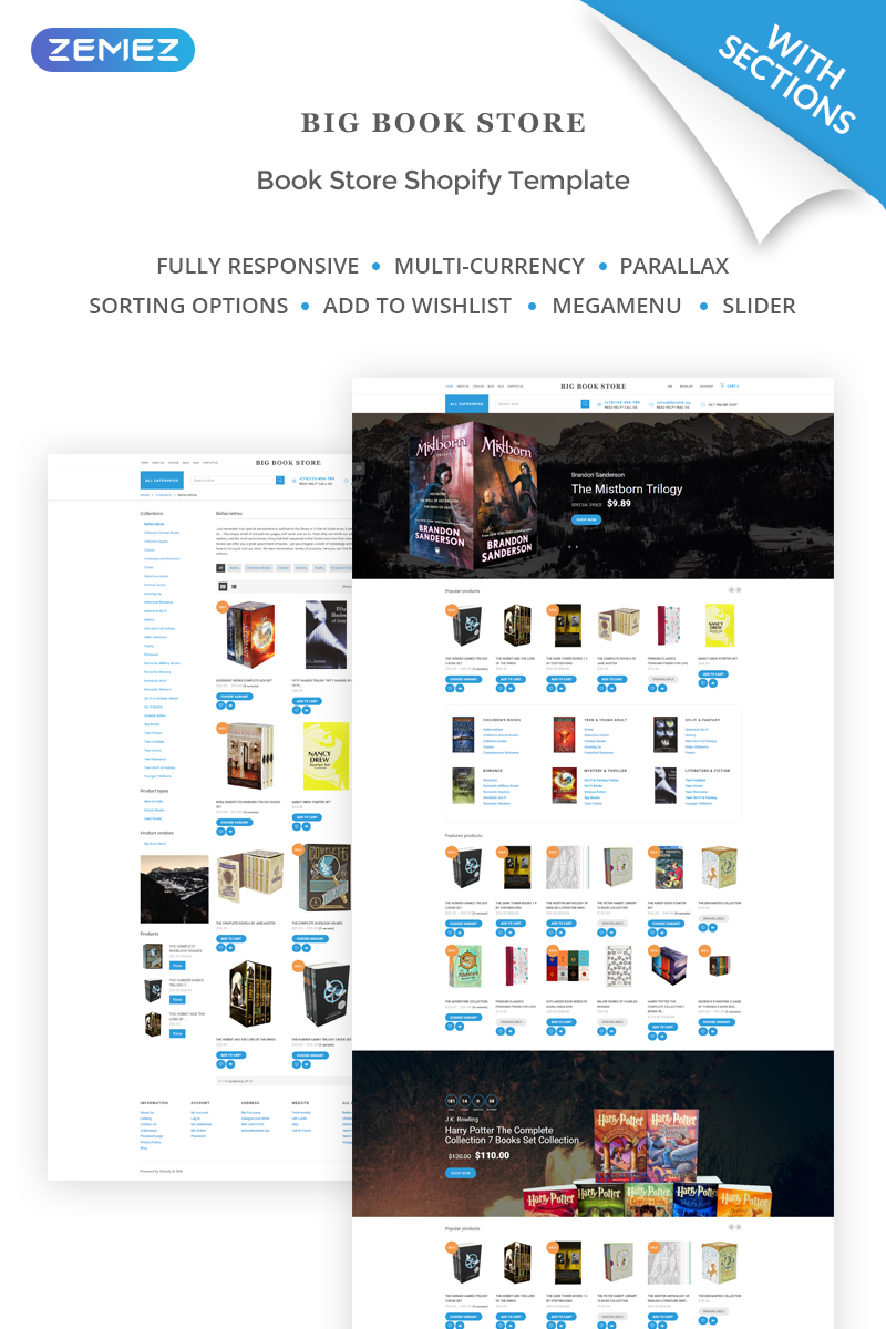 Big Book Store - eCommerce Shopify Theme