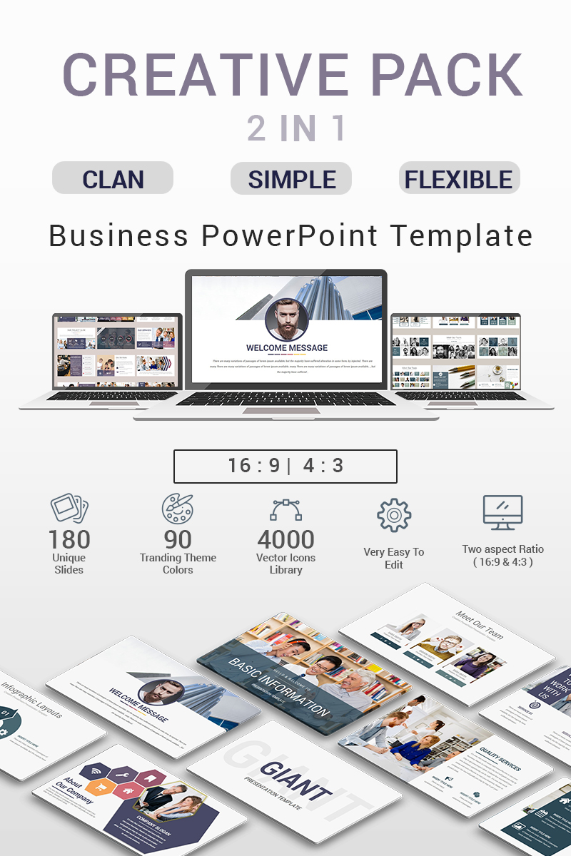 Creative Pack - 2 in 1 PowerPoint template