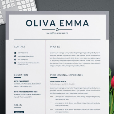 Template For Resume Templates 70621