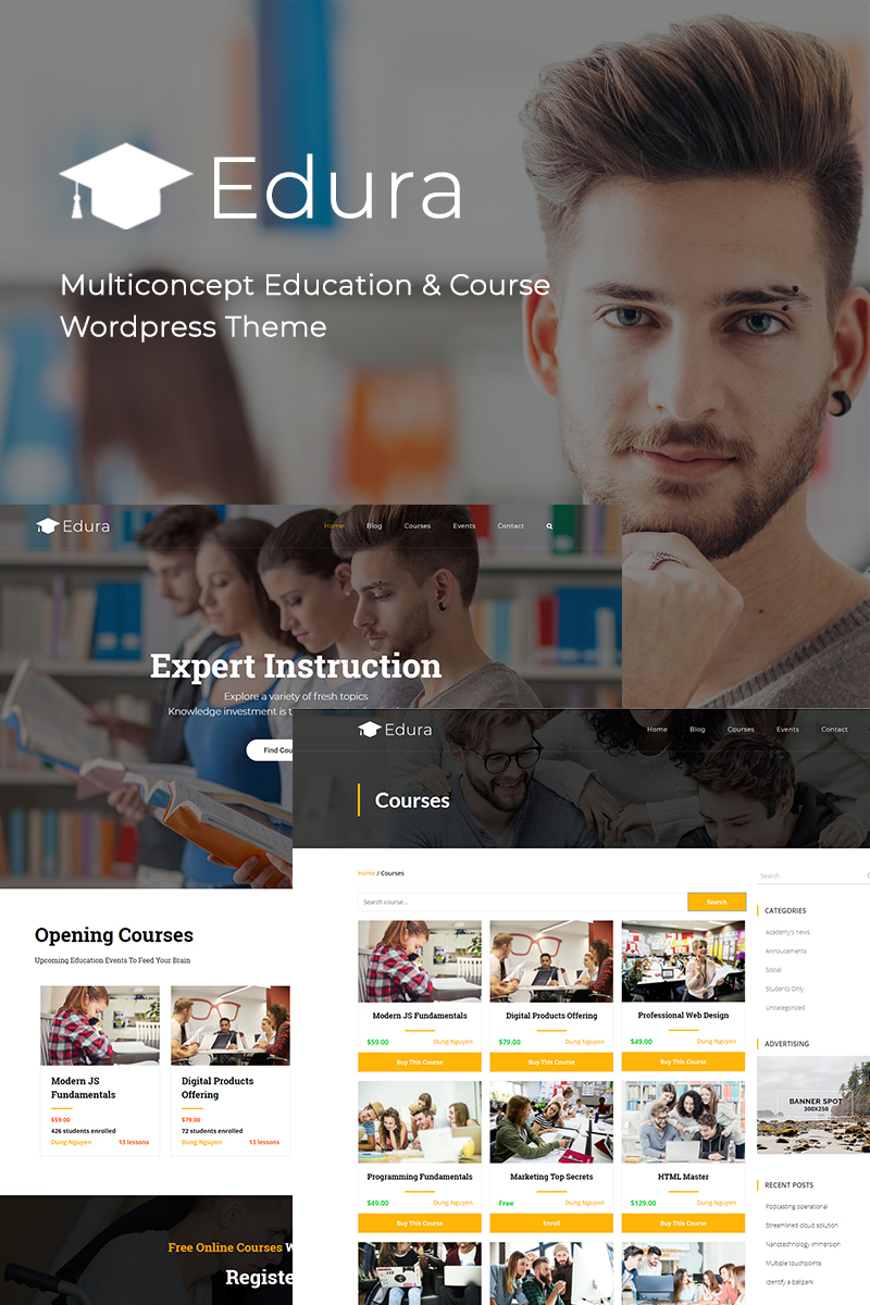 Edura - LearnPress Education WordPress Theme