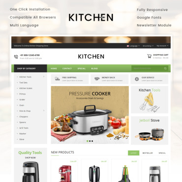 Appliance Kitchen OpenCart Templates 70644