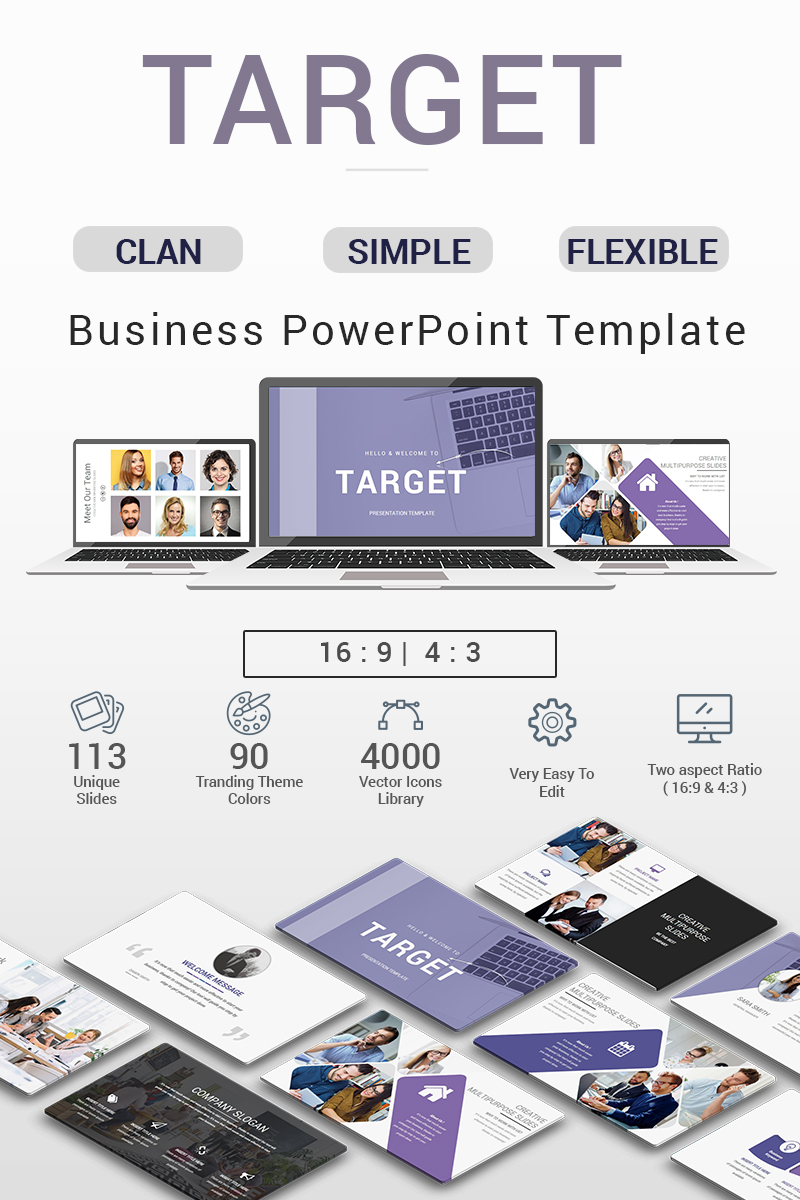 Target Presentation - PowerPoint template