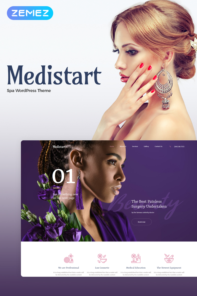 Medistart - Spa Salon WordPress Theme