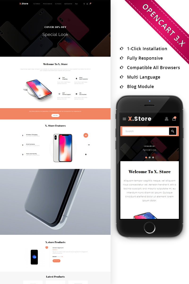Xstore Mobile - Responsive OpenCart Template