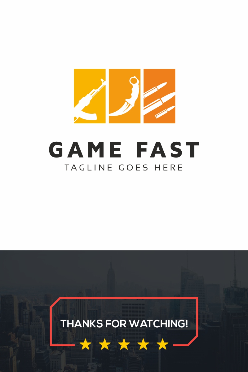 Game Fast Logo Template