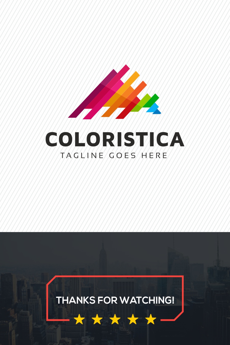 Coloristica Triangle Colorful Logo Template