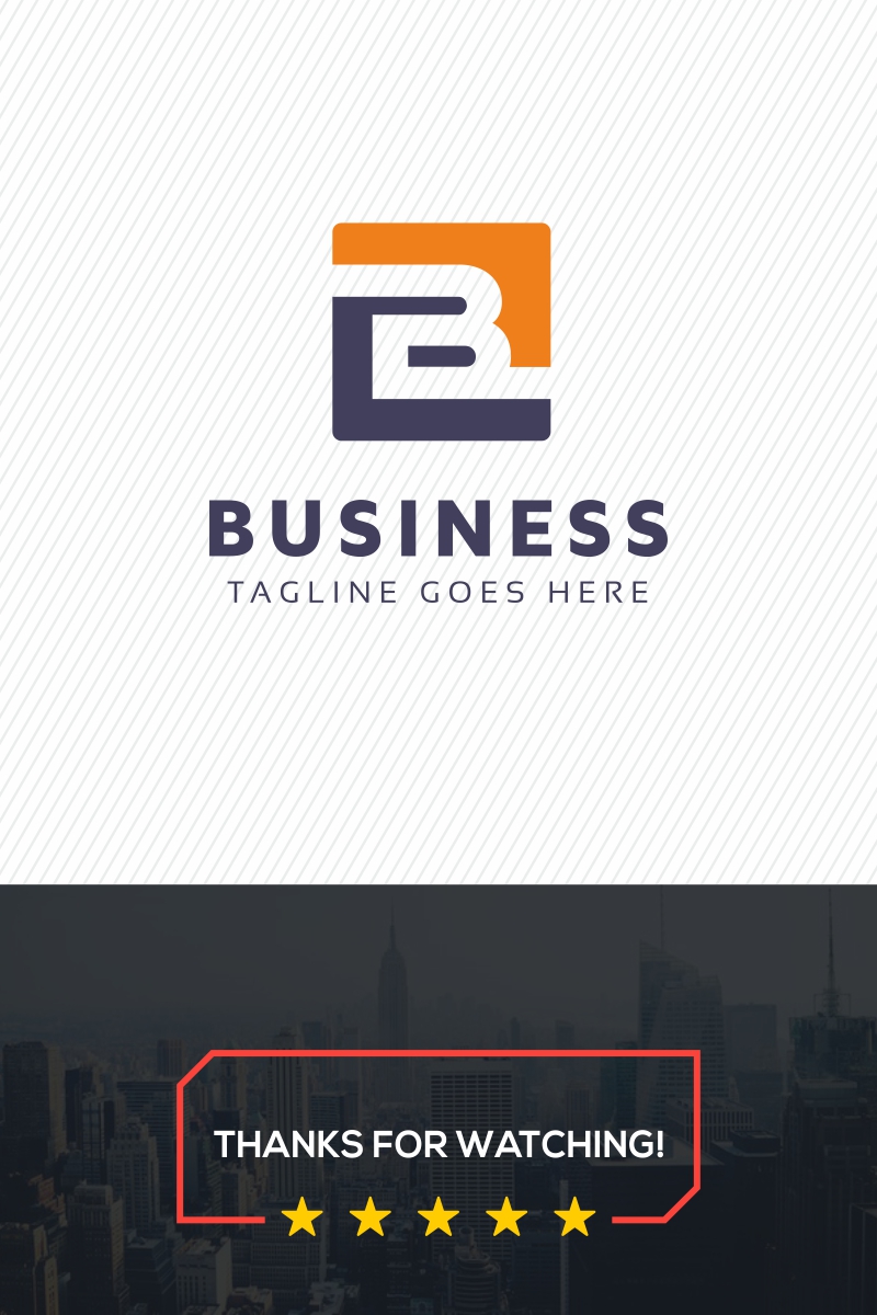 Business B Letter Logo Template