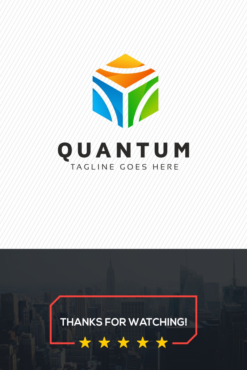 Quantum Hexagon Logo Template